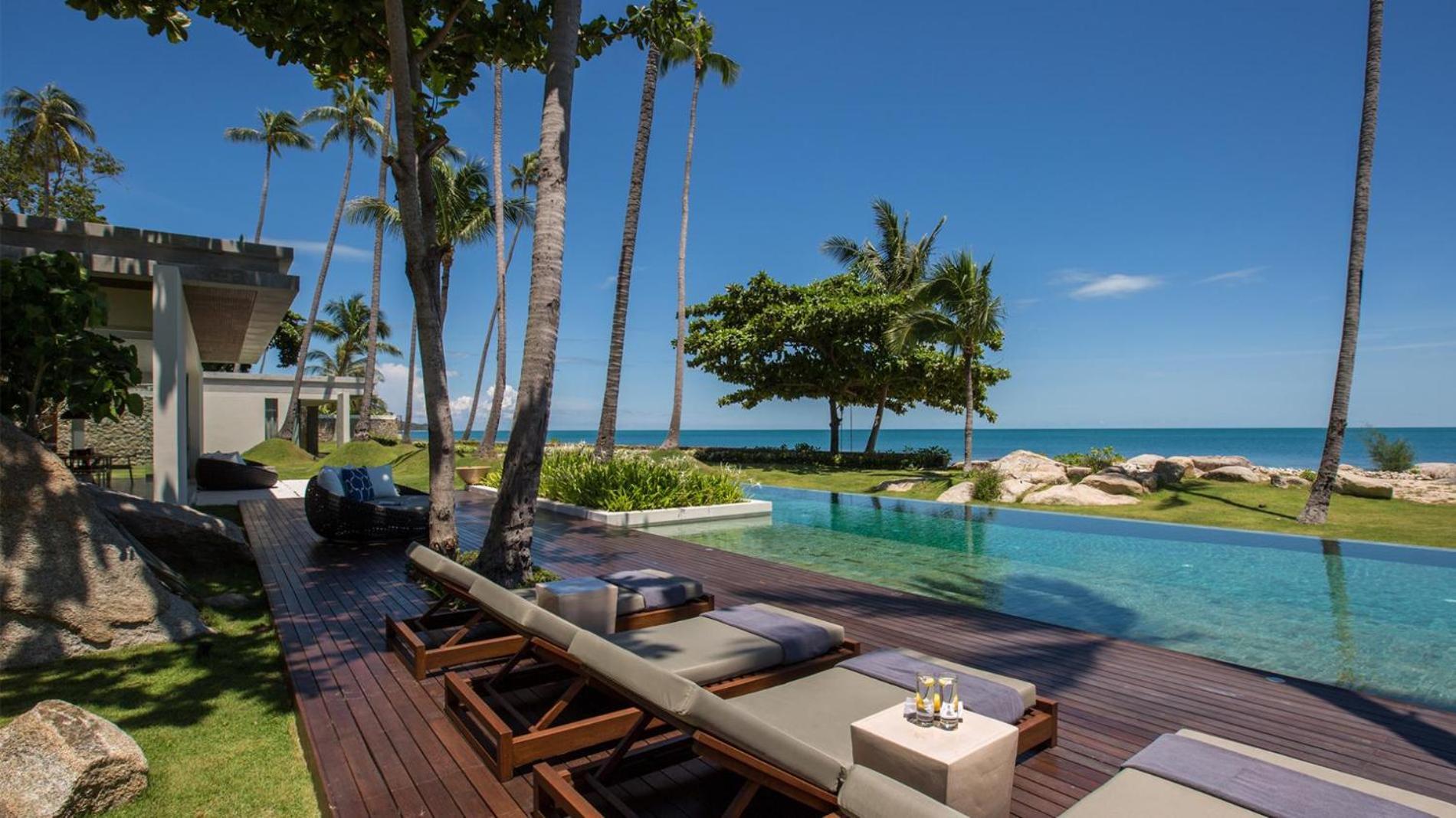Fashionable Villa Malabar Beachfront 5 Bedrooms Plus 2 Kid'S Bedrooms Laem Sor Zewnętrze zdjęcie