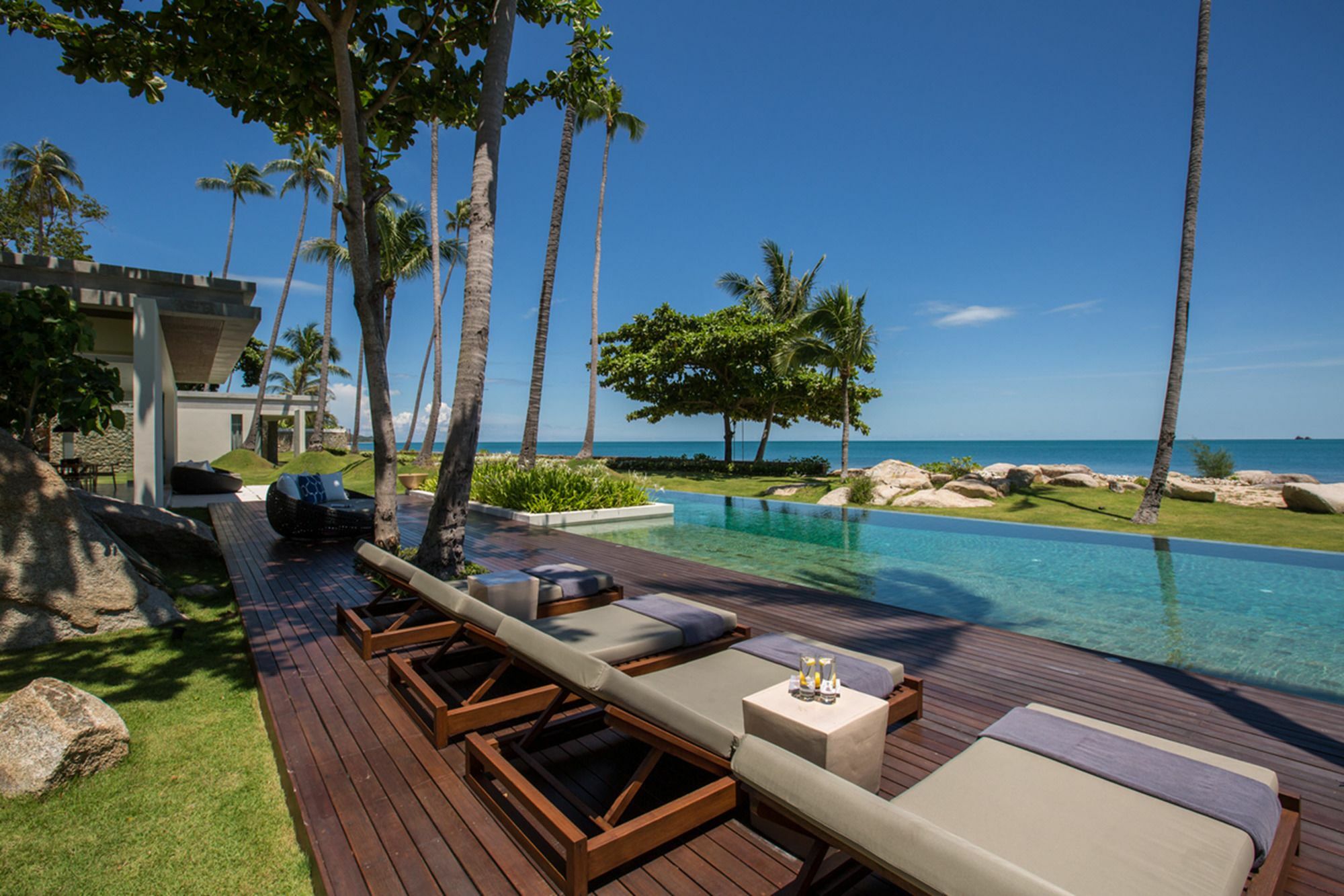 Fashionable Villa Malabar Beachfront 5 Bedrooms Plus 2 Kid'S Bedrooms Laem Sor Zewnętrze zdjęcie